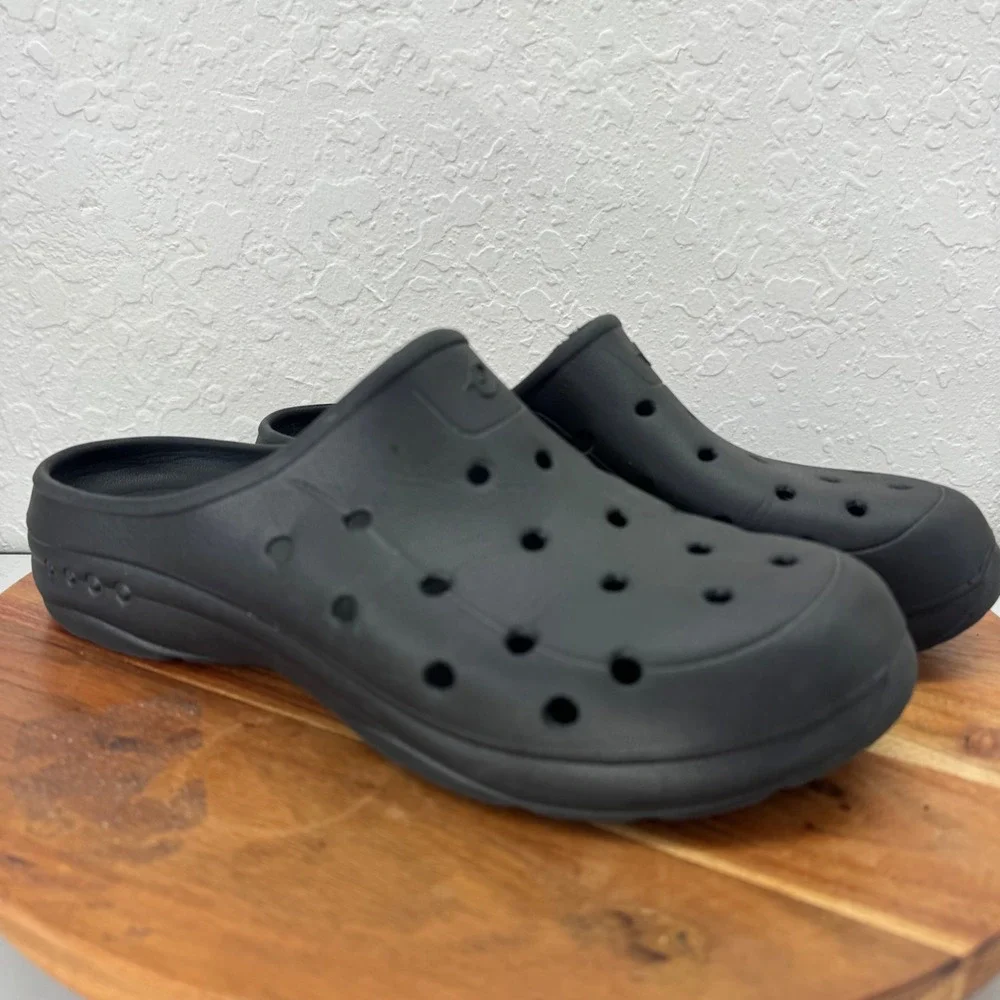 Easy Spirit Mens Black Slip On Clogs Mule Shoes Size‎ 9